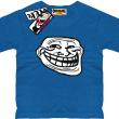 Smile Mem - zabawna koszulka dziecięca - niebieski