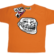 Smile Mem - zabawna koszulka dziecięca - pomrańczowy