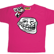 Smile Mem - zabawna koszulka dziecięca -  różowy