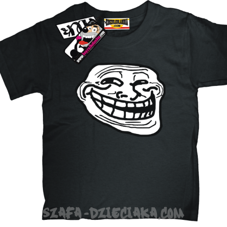 Smile Mem - zabawna koszulka dziecięca - czarny