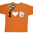 I love Misia oryginalny tshirt dla dziecka - orange