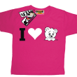 I love Misia oryginalny tshirt dla dziecka - pink