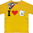 I love Misia oryginalny tshirt dla dziecka - yellow