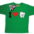 I love Misia oryginalny tshirt dla dziecka - green