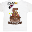 5-te urodzinki Solenizant wyjątkowa koszulka dziecięca - biały