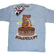 5-te urodzinki Solenizant wyjątkowa koszulka dziecięca - melanżowy