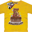 5-te urodzinki Solenizant wyjątkowa koszulka dziecięca - żółty