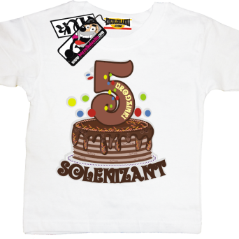 5-te urodzinki Solenizant - wyjątkowa koszulka dziecięca, kod: SZDZ00160K