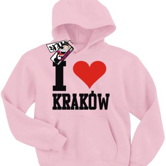 I love Kraków - oryginalna bluza dziecięca z nadrukiem, kod: SZDZ00114S