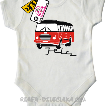 Jelcz - oryginalne body dziecięce - white