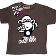 Małpka you are crazy man! koszulka dziecięca - brązowa
