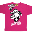 Małpka you are crazy man! koszulka dziecięca - różowa
