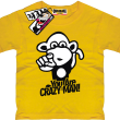 Małpka you are crazy man! koszulka dziecięca - żółta