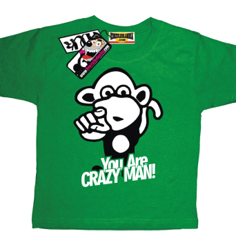 Małpka you are crazy man! - koszulka dziecięca, kod: SZDZ00001K
