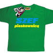 Szef piaskownicy zabawny tshirt dziecięcy - zielony
