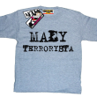 Mały terrorysta zabawna koszulka dla syna - melanżowa