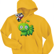 Stonoga zielona super dziecięca bluza - żółty