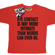 Eye contact - super koszulka dziecięca - czerwony