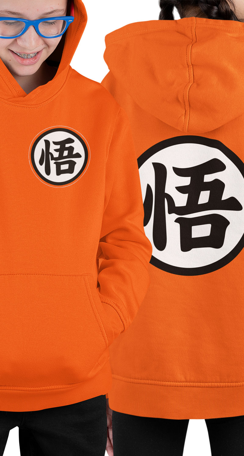 Dragon Ball Goku Turtle Gi logo - bluza dziecięca kaptur kangurka 